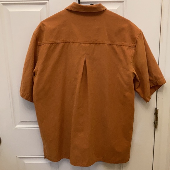 MENS Large suede microfiber Bruno short sleeve button down shirt - Picture 2 of 2